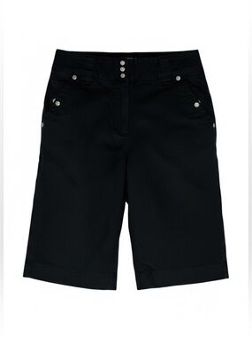 Larry Levine EUC Black Athletic Knee-Length Shorts